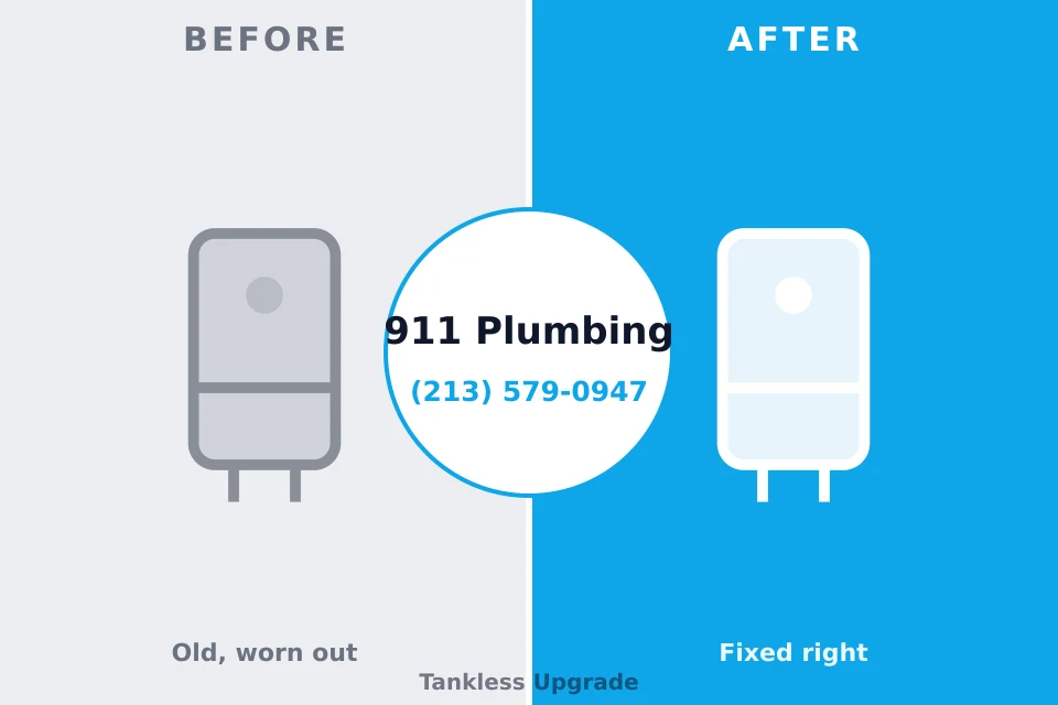 Before and after: plumbing repair Stewartstown, PA